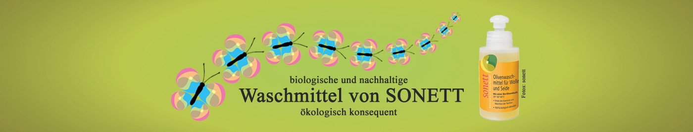Biologische nachhaltighe ökologische Waschmittel Sonett