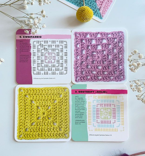 Claire Montgomerie - Granny Square Häkel-Karten
