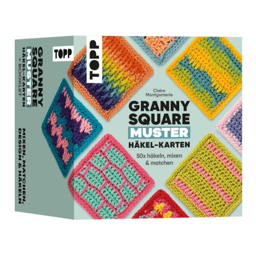 Claire Montgomerie - Granny Square Muster Häkel-Karten