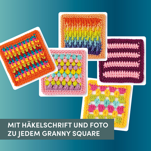 Claire Montgomerie - Granny Square Muster Häkel-Karten