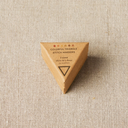 COCOKNITS - Triangle Stich Markers Earth Tones, Dreieckige Maschenmarkierer Erdtöne