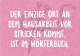 strickimicki - Postkarte - Der einzige Ort an dem Hausarbeit vor Stricken kommt, ist im Wörterbuch.