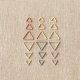 COCOKNITS - Triangle Stich Markers Earth Tones, Dreieckige Maschenmarkierer Erdtöne