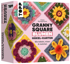 Claire Montgomerie - Granny Square Blumen Häkel-Karten